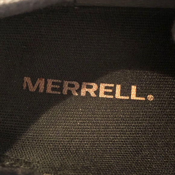 Merrell Gridway LTR Leather Grey Brown Sneaker 8.5 J19387 Vibram Sole Trail - Picture 4 of 5